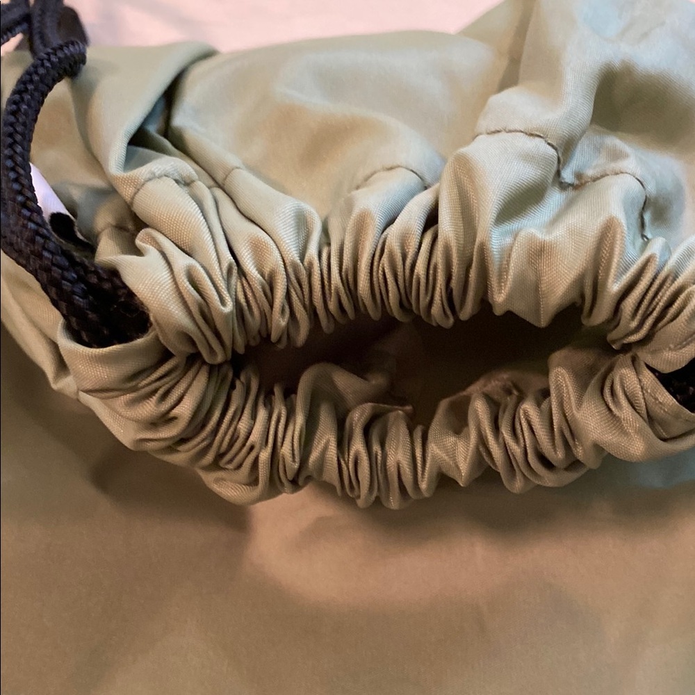 Sleek Olive Drawstring Bag - Picture 3 of 8